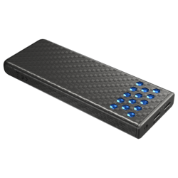 Batterie externe en carbone CARBO 10000 G2 Bleue - 10000mAh