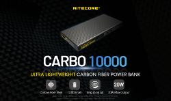 Batterie externe en carbone CARBO 10000 - 10000mAh