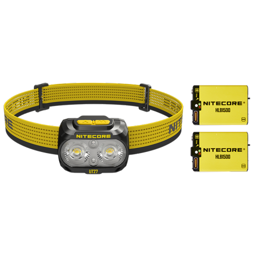 Lampe Frontale UT27 2025 - 800Lm - 2 batteries HLB1500