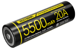 Batterie Rechargeable 21700i Li-ion Haute Performance - Capacité 5500mAh - 20A/3,6V