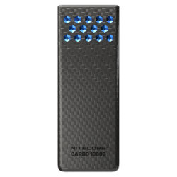 Batterie externe en carbone CARBO 10000 G2 Bleue - 10000mAh