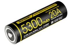 Batterie Rechargeable 21700i Li-ion Haute Performance - Capacit 5300mAh - 3,6V