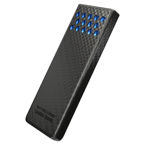Batterie externe en carbone CARBO 10000 G2 Bleue - 10000mAh