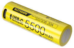Batterie Rechargeable 21700 Li-ion Haute Performance - Capacité 5500mAh - 20A/3,6V
