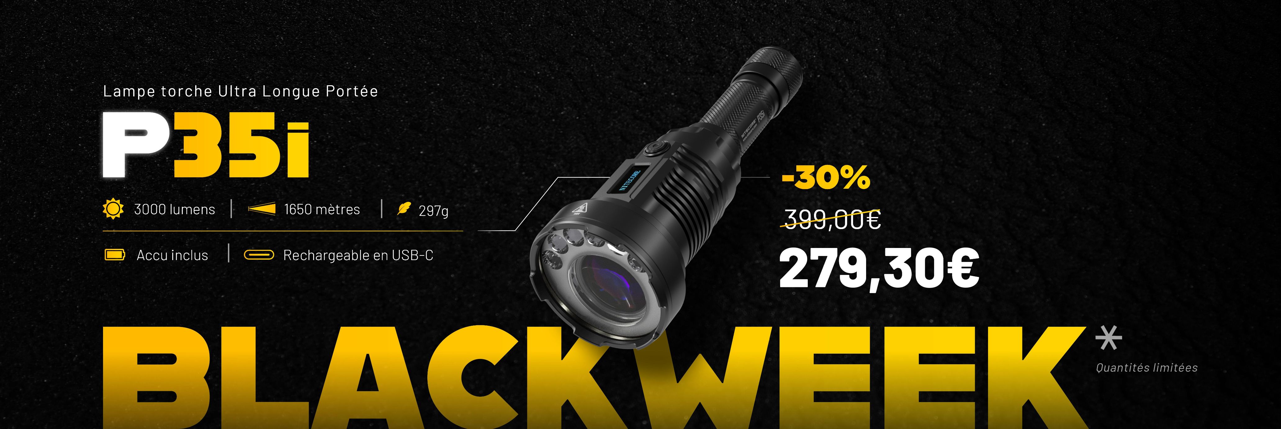 Semaine Black Week : profitez de produits nitecore  petits prix !