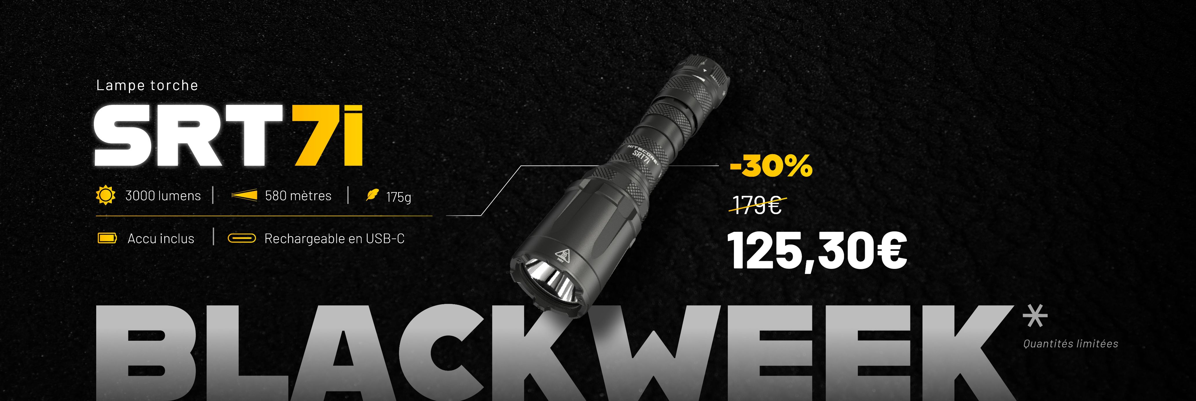 Semaine Black Week : profitez de produits nitecore  petits prix !