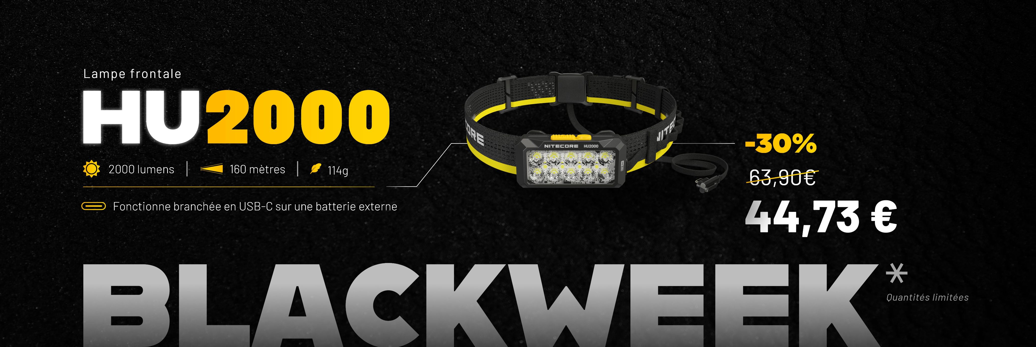 Semaine Black Week : profitez de produits nitecore  petits prix !